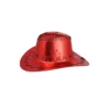 Red Metallic Cowboy Hat