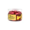 Red Metallic Floating Candles 12pk