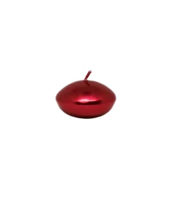 Red Metallic Floating Candles 12pk