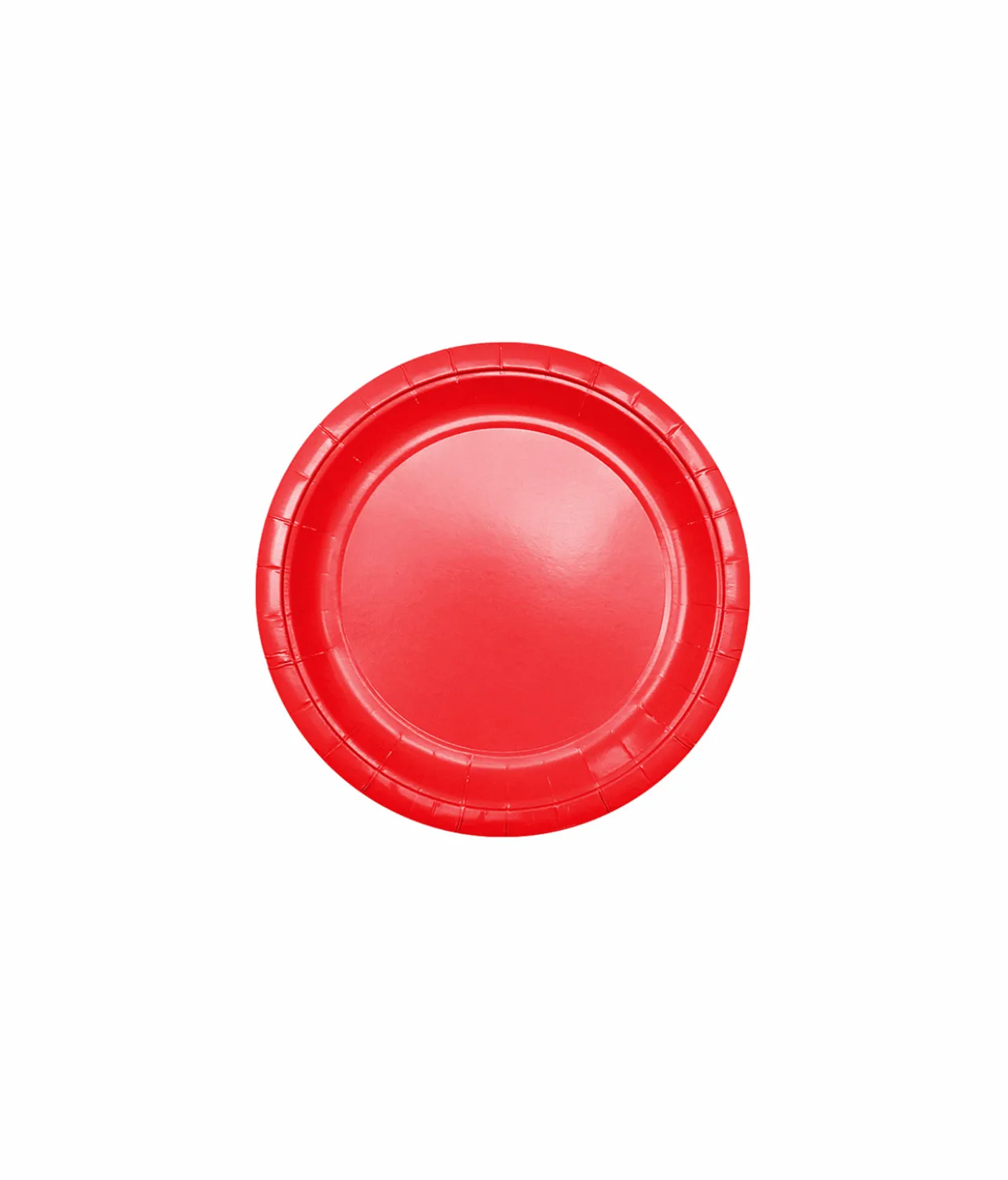 Red Paper Plates 20x7in