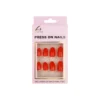 Red Round Press On Nails 24pc