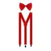 Red Suspender and Bow Tie