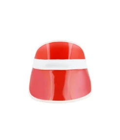 Red Transparent Plastic Visor