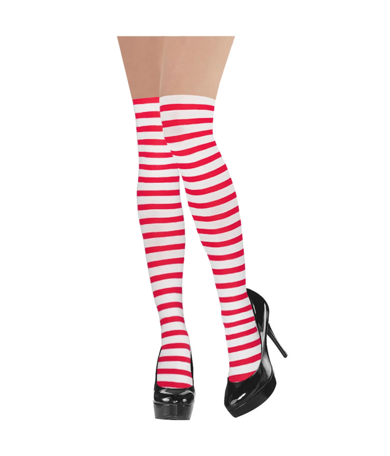 Red & White Striped Party Stockings