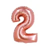 Rose Gold Air Fill Number 2 Balloon