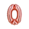 Rose Gold Air Fill Number 0 Balloon