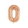 Rose Gold Alphabet Foil Balloon Letter O