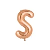 Rose Gold Alphabet Foil Balloon Letter S