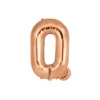 Rose Gold Alphabet Foil Balloon Letter Q