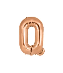 Rose Gold Alphabet Foil Balloon Letter Q