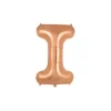Rose Gold Alphabet Foil Balloon Letter I