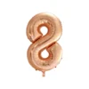 Rose Gold Foil Number Balloon 8