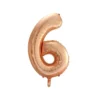 Rose Gold Foil Number Balloon 6
