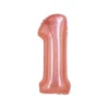 Rose Gold Holographic Foil Number Balloon 1