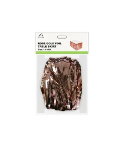Rose Gold Table Skirt 3×0.8m