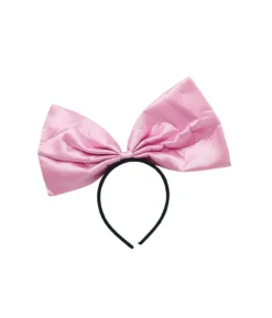 Satin Light Pink Bow Headband 30cm