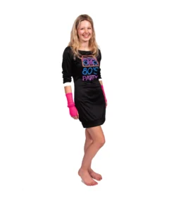 80’S Dress & Gloves