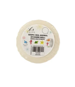 Sea Animal Sticker Roll 2.5×2.5cm 500pc