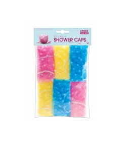 Shower Cap Assorted 6pk