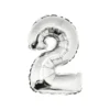 Silver Air Fill Number 2 Balloon