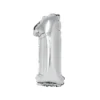 Silver Air Fill Number 1 Balloon