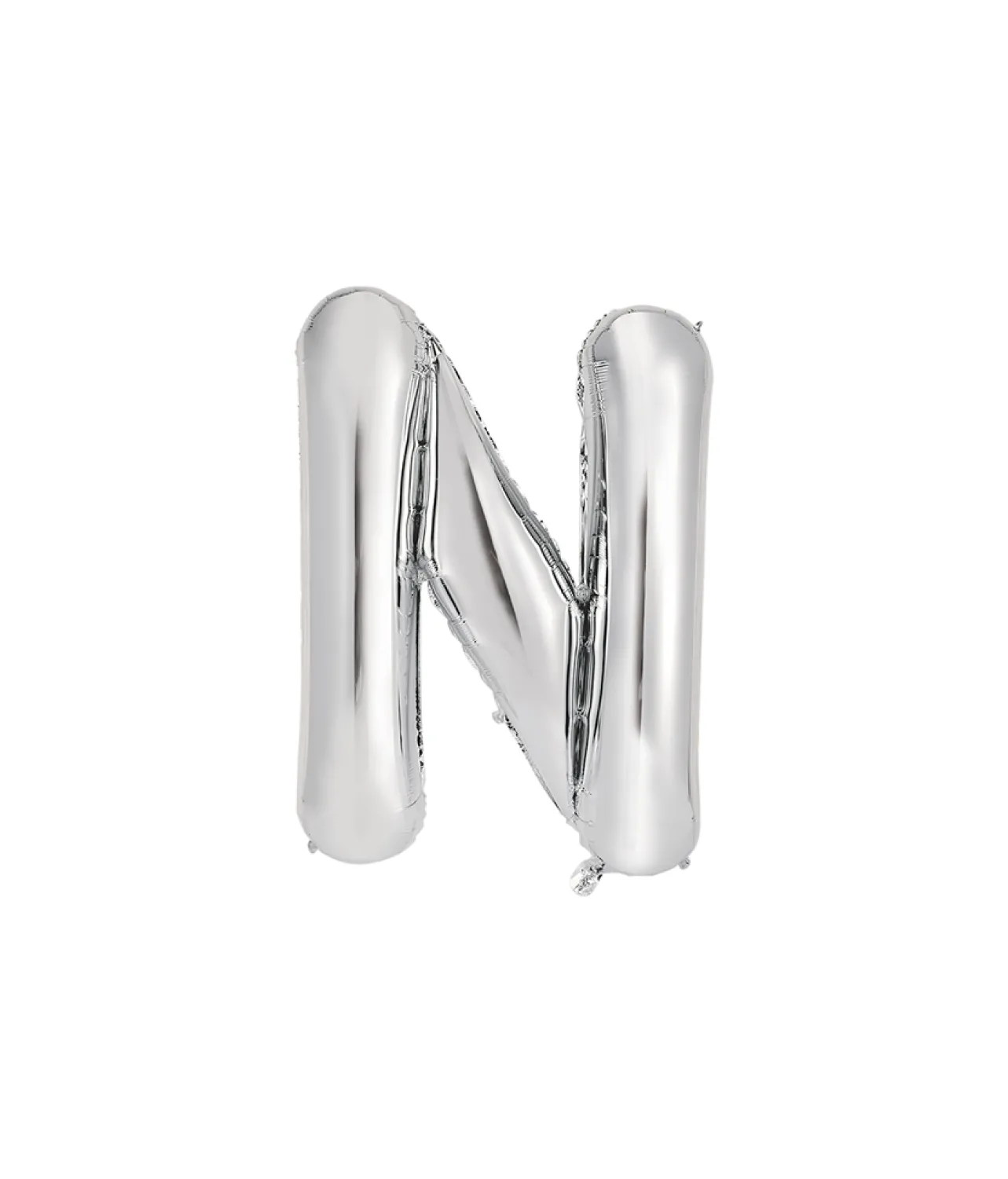 Silver Alphabet Foil Balloon Letter N