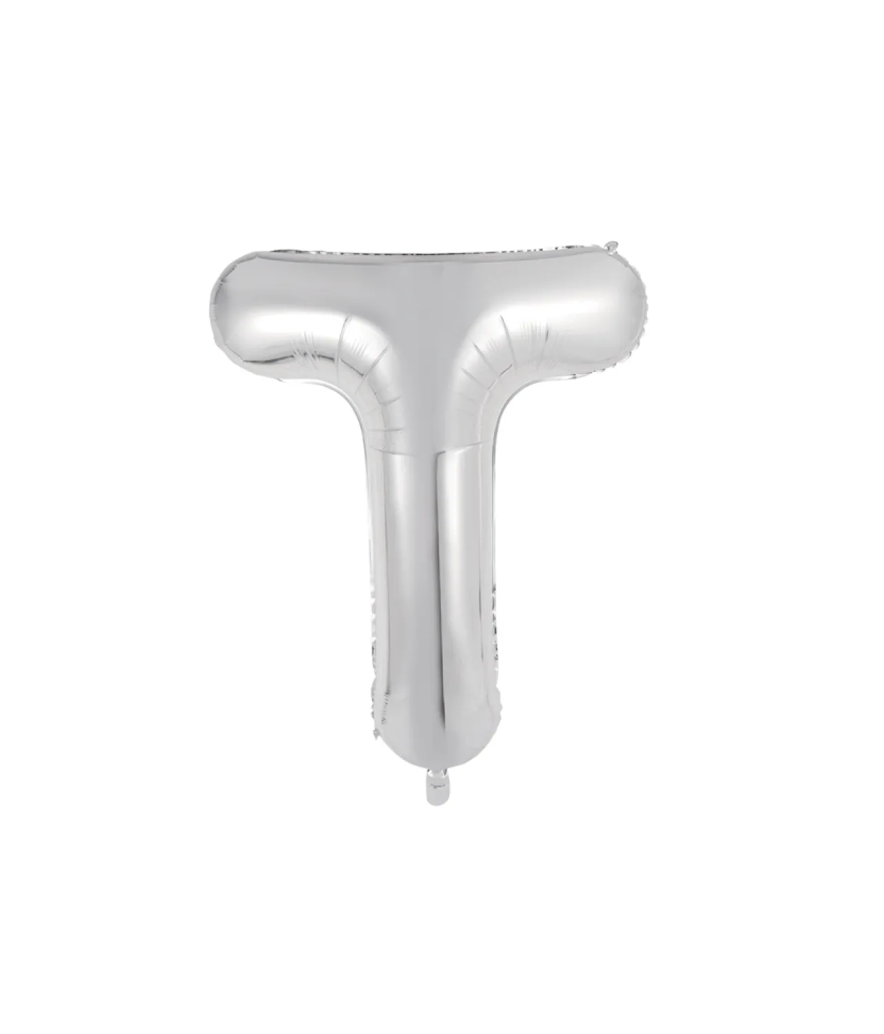 Silver Alphabet Foil Balloon Letter T