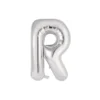 Silver Alphabet Foil Balloon Letter R