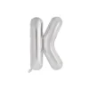 Silver Alphabet Foil Balloon Letter K