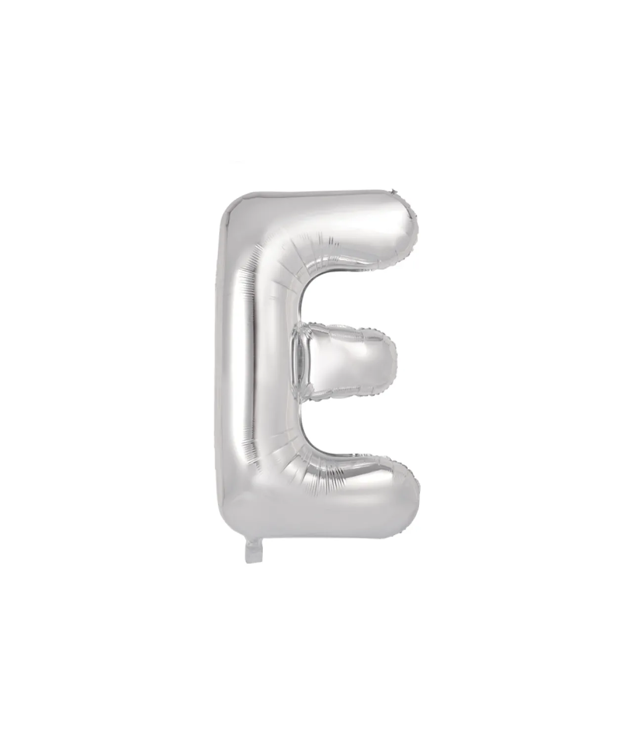 Silver Alphabet Foil Balloon Letter E