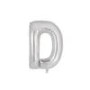 Silver Alphabet Foil Balloon Letter D