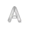 Silver Alphabet Foil Balloon Letter A