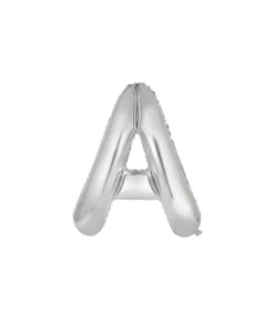 Silver Alphabet Foil Balloon Letter A