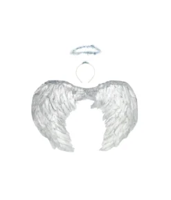 Silver Angel Wings & Headband 55cm