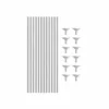 Silver Balloon Stick & Cup Set 12pk