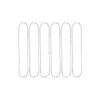 Silver Bead Necklaces 78cm 6pk