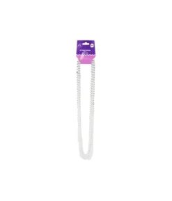 Silver Bead Necklaces 78cm 6pk