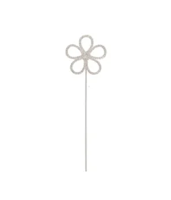 Silver Diamante Cake Topper Daisy