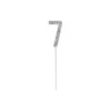 Silver Diamond Cake Topper Number 7
