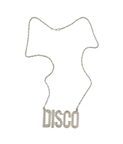 Silver Disco Necklace
