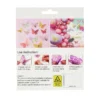 Silver 3D Paper Bufferfly with Glue 12pc