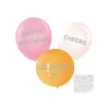 Silver Foil Balloon Stickers 133pc