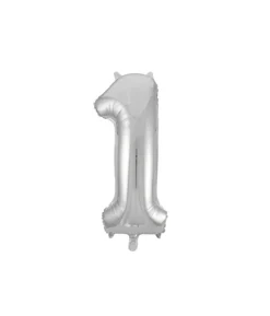 Silver Foil Number Balloon 1