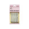Silver Glitter Press On Nails 24pc