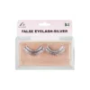 Silver Metallic False Eyelashes