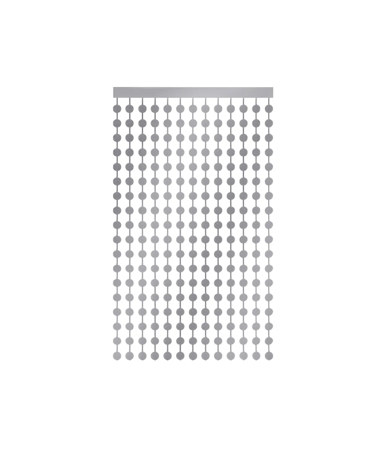 Silver Round Foil Backdrop 1x2m