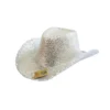 Silver Sequin Cowboy Hat