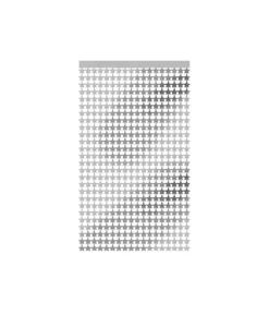 Silver Star Foil Backdrop 1x2m