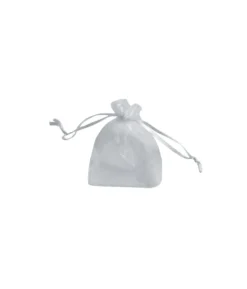 Small Silver Organza Bag 12pc