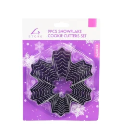 Snowflake Cookie Cutters Set 9pc